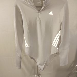 Adidas bodysuit with sheer back